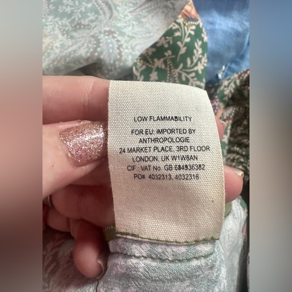 KACHEL X ANTHROPOLOGIE MIXED PRINT PEASANT BLOUSE - Picture 10 of 12